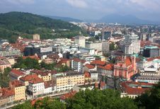 Ljubljana From Above Stock Images Ljubljana From Above Stock Images
