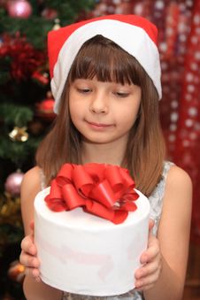 The Girl In Cristmas Stock Photos The Girl In Cristmas Stock Photos