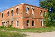 Abandoned Brick Building Royalty Free Stock Images