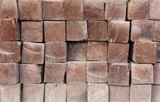 Wood Girder From End Close Up Stock Photos Wood Girder From End Close Up Stock Photos