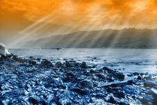 Amzing Sunshine On The Lake Stock Photography Amzing Sunshine On The Lake Stock Photography