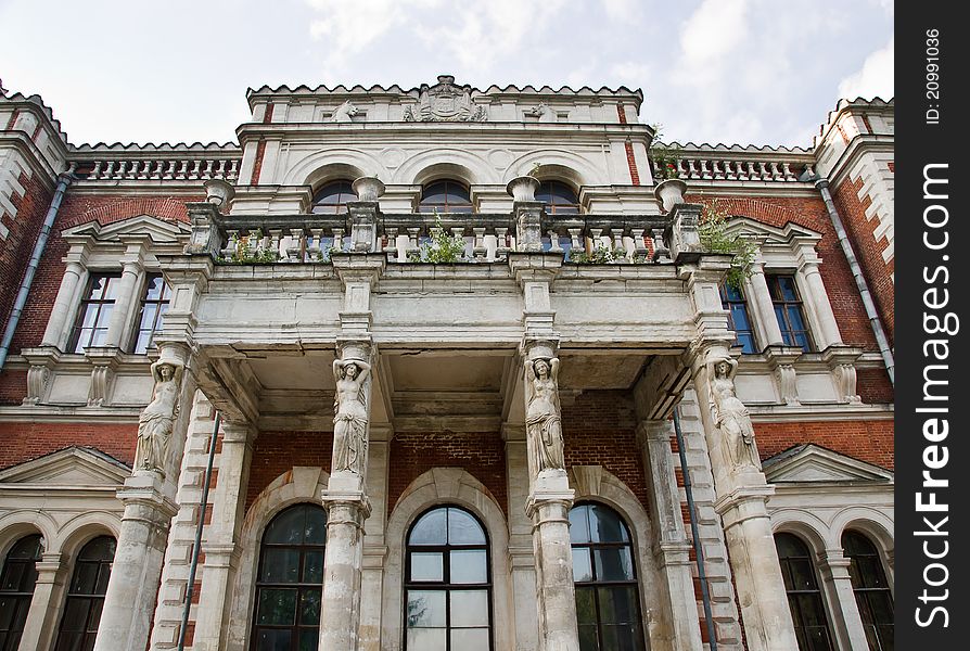 Beautiful old house in russian manor. Beautiful old house in russian manor