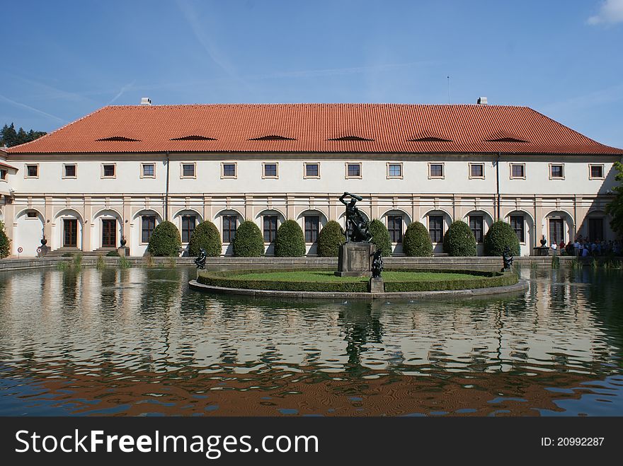 Fountain In Valdstejn Garden In Prague