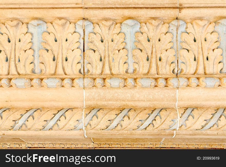 Details of classic style wall decoration