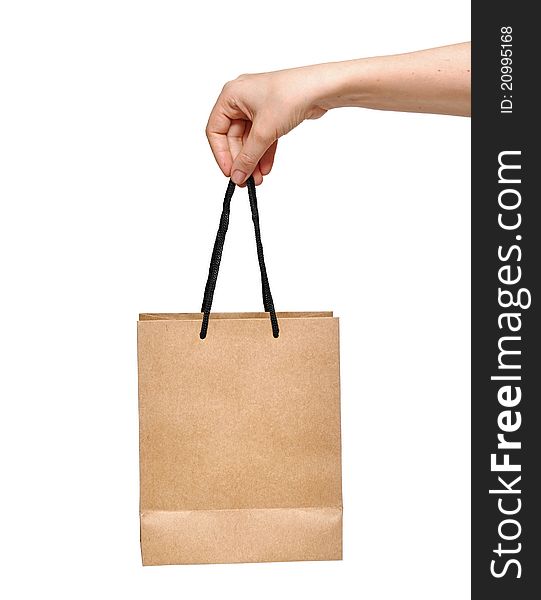 Hand with shopping bag