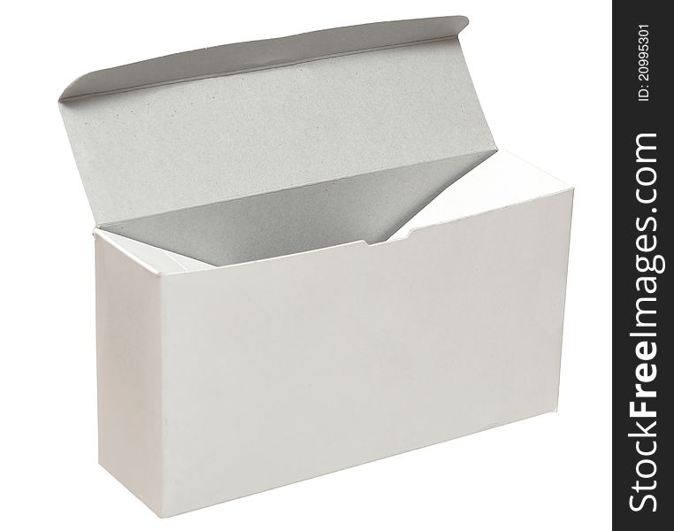 Open Blank White Box
