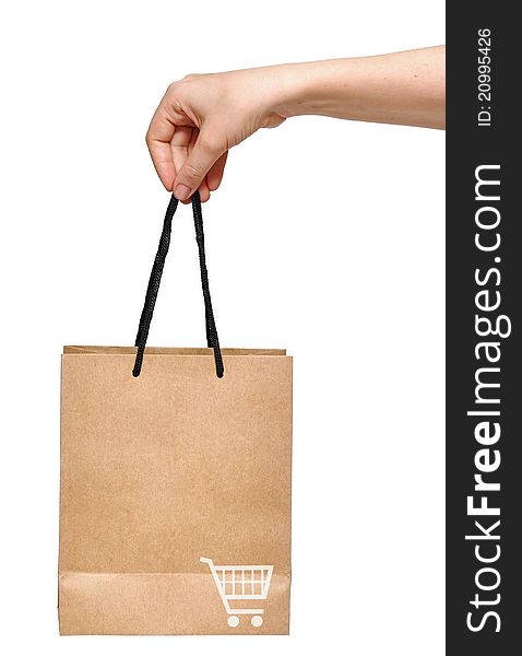 Hand with shopping bag