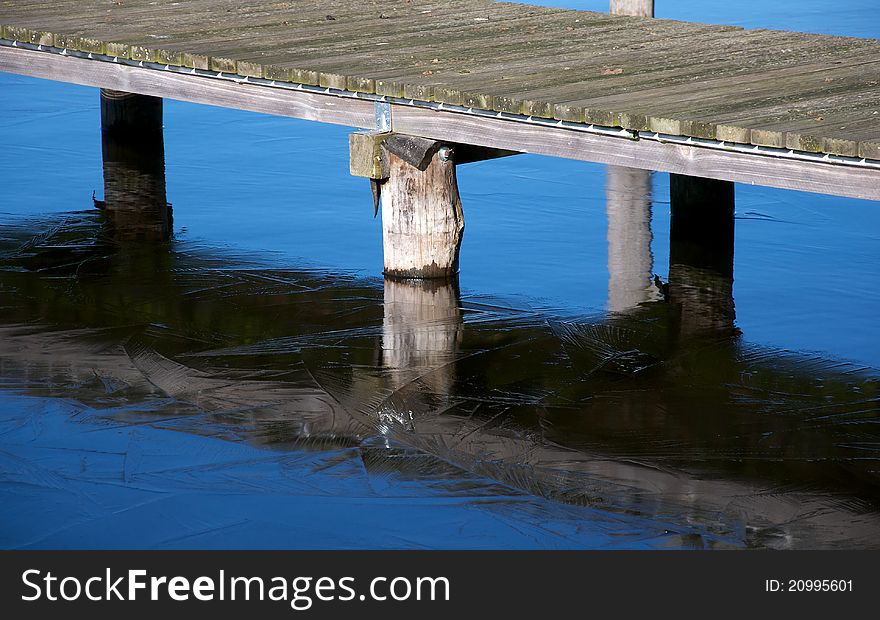 Jetty on ice