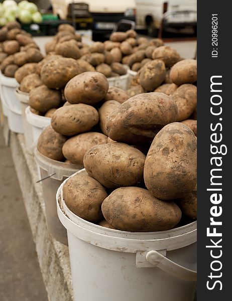 Potato on local market. This year harvest