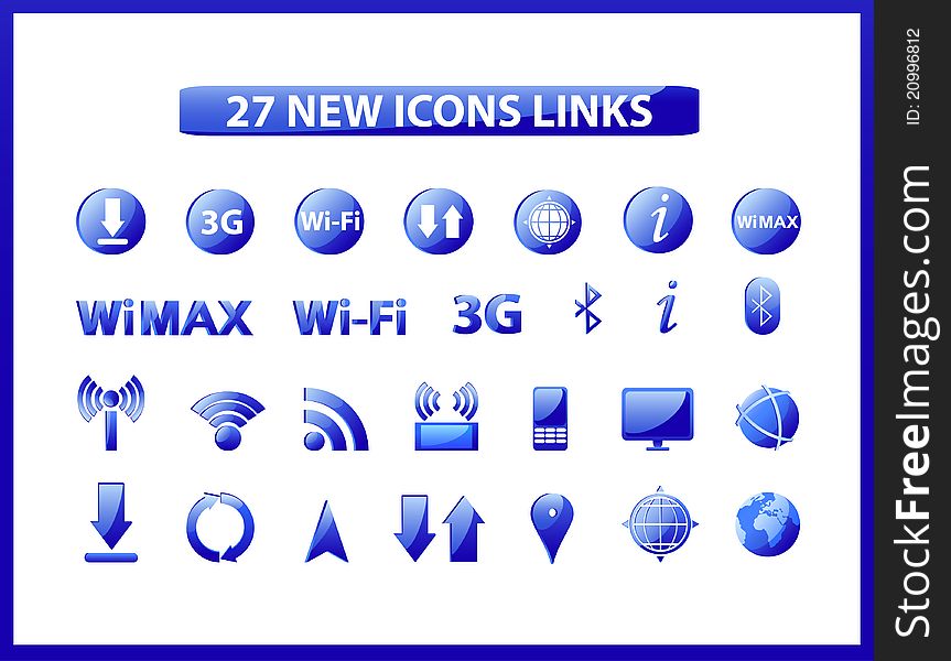 Popular web icons links