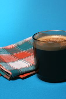 Coffee-and-towel-01 Royalty Free Stock Images