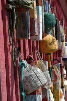Bouys In Rockport, Massachusetts Stock Photography Bouys In Rockport, Massachusetts Stock Photography