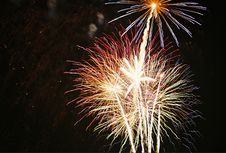 Fireworks At Night Royalty Free Stock Photography Fireworks At Night Royalty Free Stock Photography