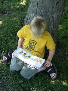 Reading Boy Royalty Free Stock Photography Reading Boy Royalty Free Stock Photography