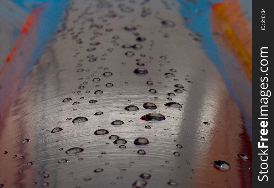 A wet mattress detail. A wet mattress detail