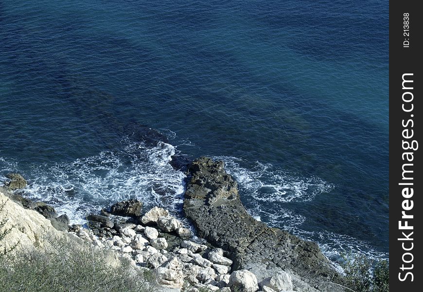 Seascape at the Mediterranean sea