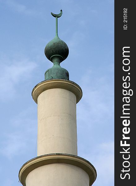 A minaret of a mosque