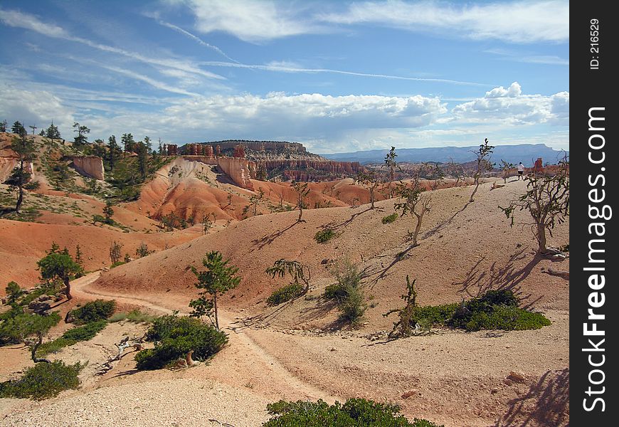 The strange landscape of bryce canyon. The strange landscape of bryce canyon.