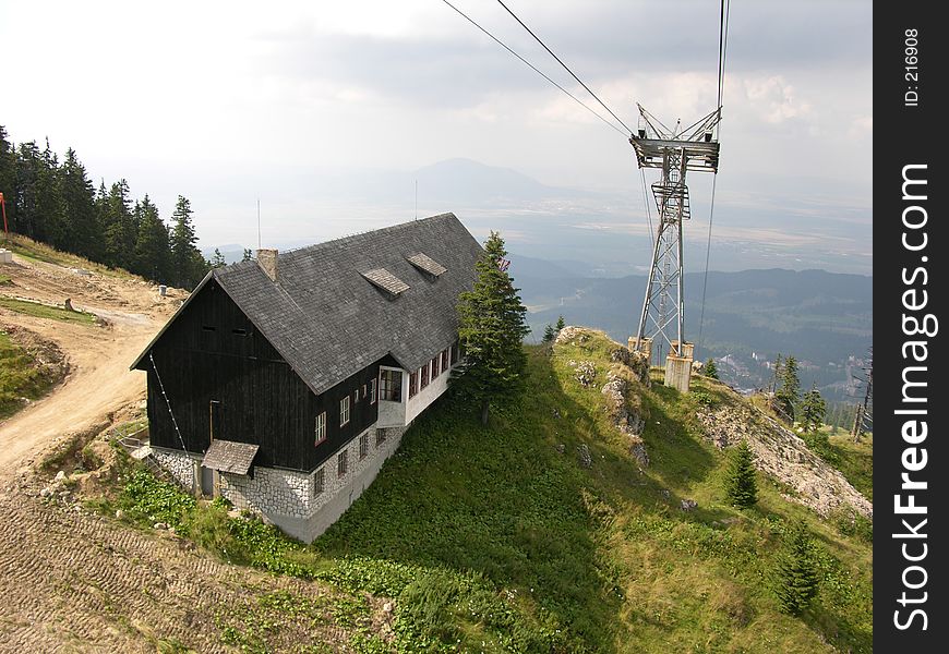 Hut In Mountains