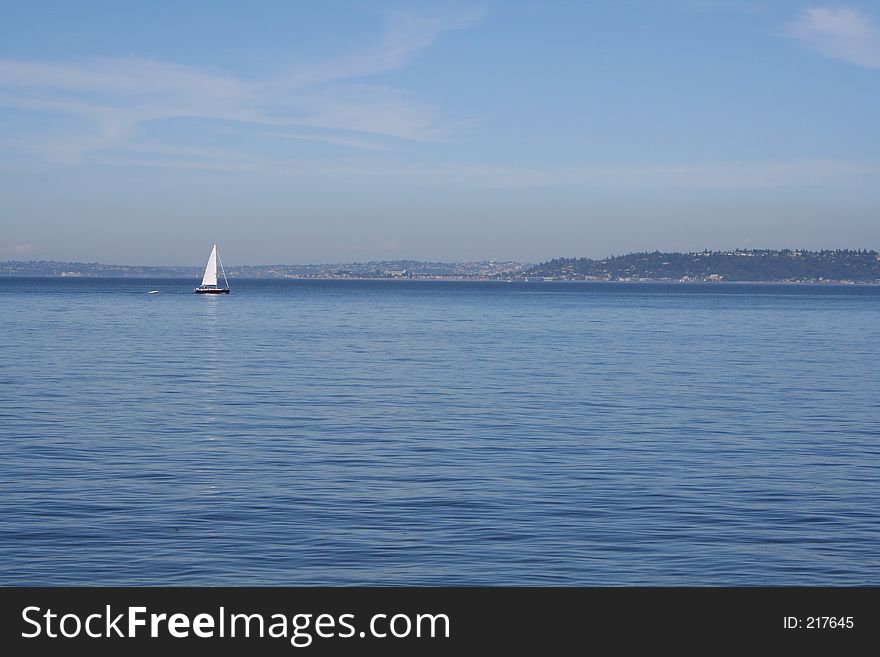 Sailboat in Puget Sound