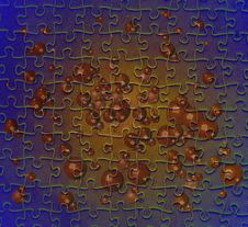 Puzzle With Brown Bubbles Stock Photography Puzzle With Brown Bubbles Stock Photography