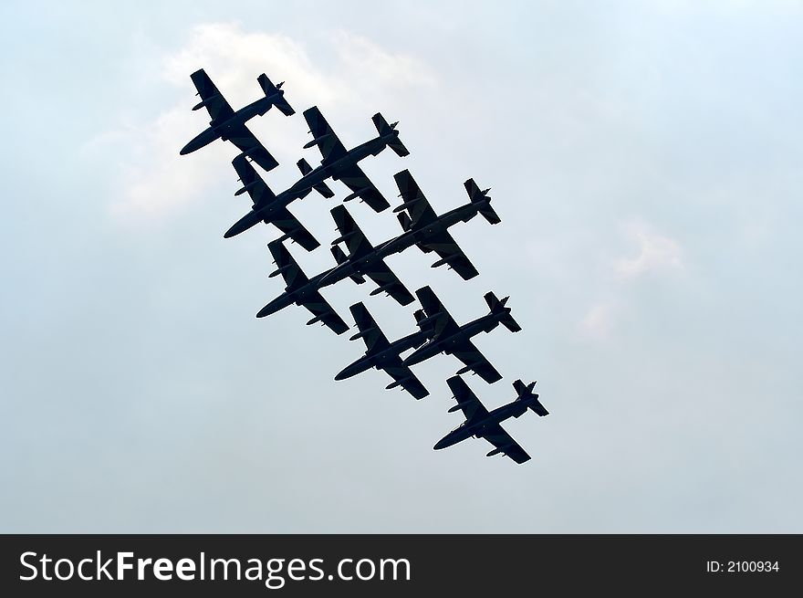 Group Of Jet Planes