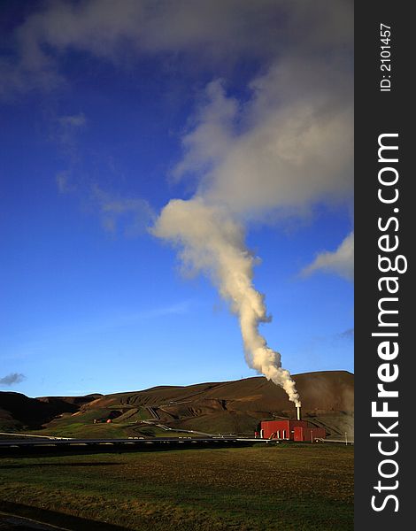 Krafla power station in Iceland