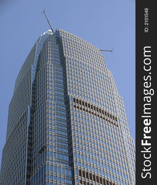 Shot of the top of the International Financial Building, Hong Kong, China. Shot of the top of the International Financial Building, Hong Kong, China.