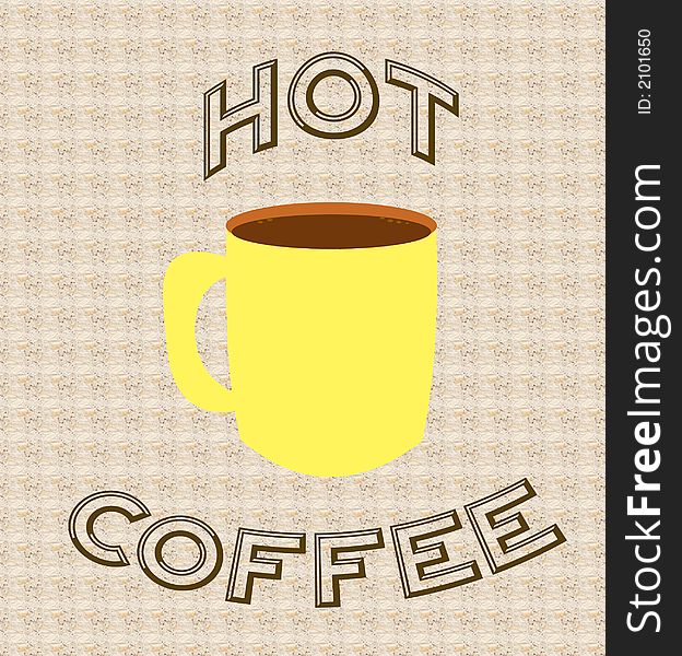 Hot coffee poster