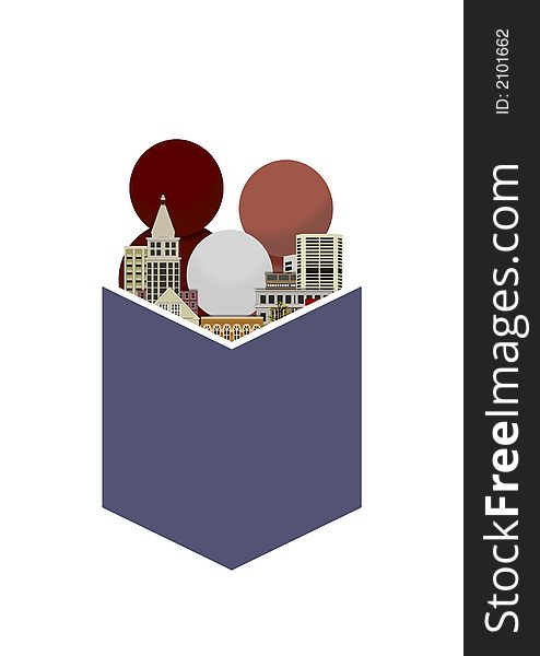 Illustration of a family reading a book about buildings. 1 of 2 The other is Nature Reading. Illustration of a family reading a book about buildings. 1 of 2 The other is Nature Reading