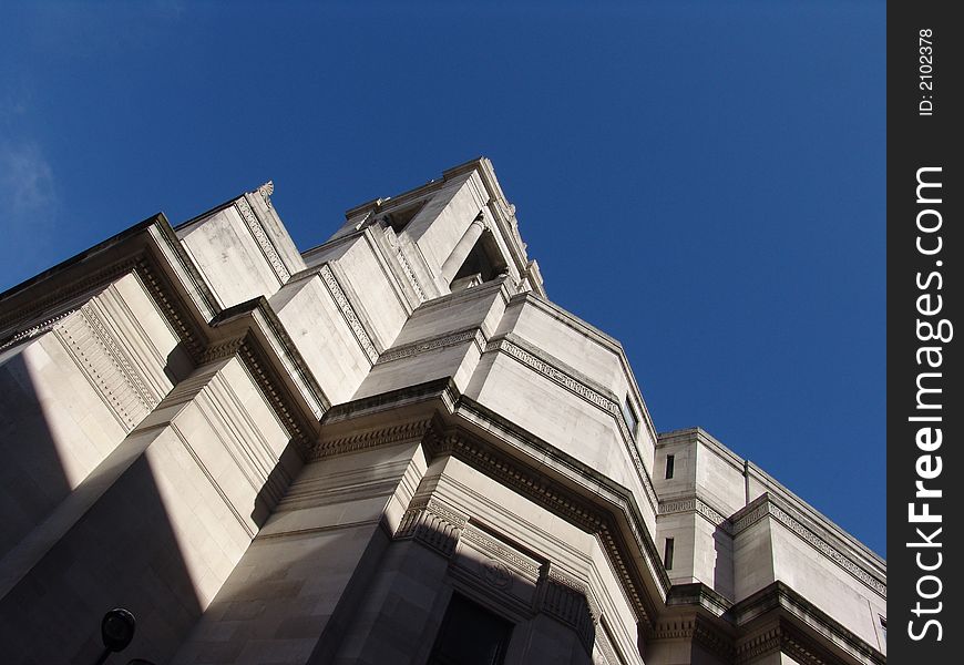 View of Masonic Lodge Temple building in London