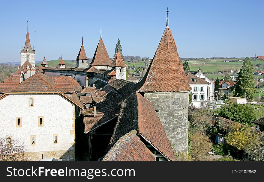 Old City of Murten. Switzerland. Old City of Murten. Switzerland