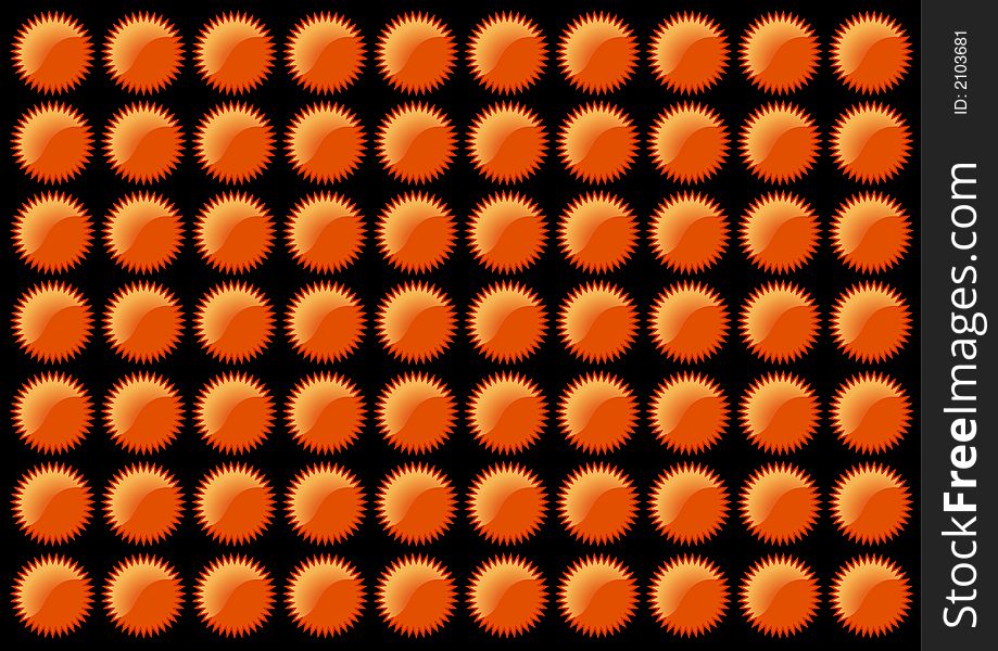 Illustration of orange star pattern. Vector. Illustration of orange star pattern. Vector