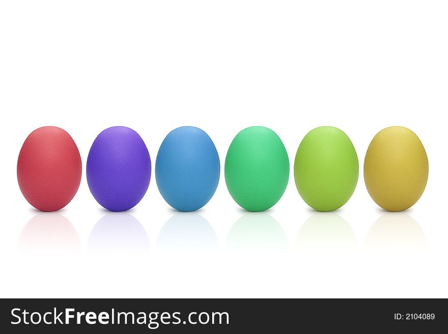 Some colorful eggs for easter