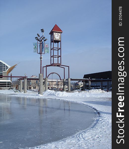 A place for children to skate in the city center. A place for children to skate in the city center.