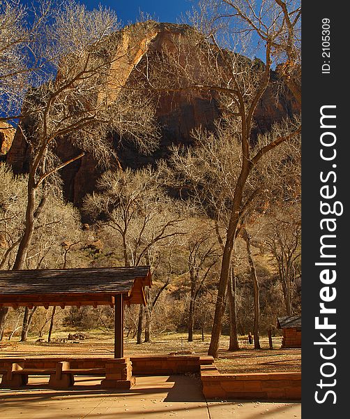 Mountains in Zion national park