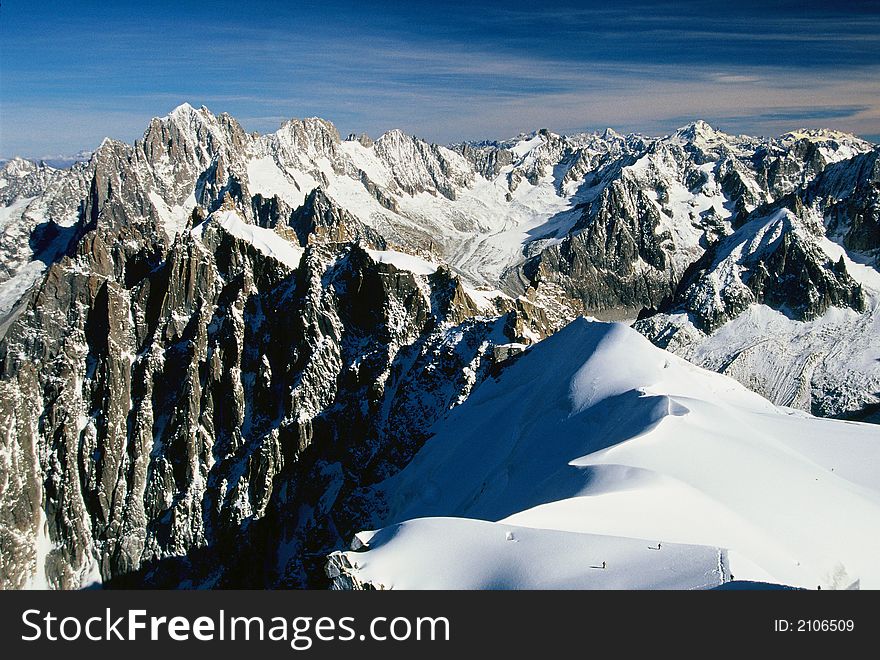 Type of Alps from a height 3400 m. Type of Alps from a height 3400 m.
