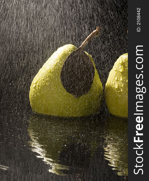 Pears In Rain