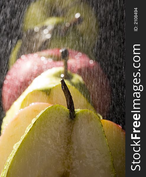 Pears In Rain