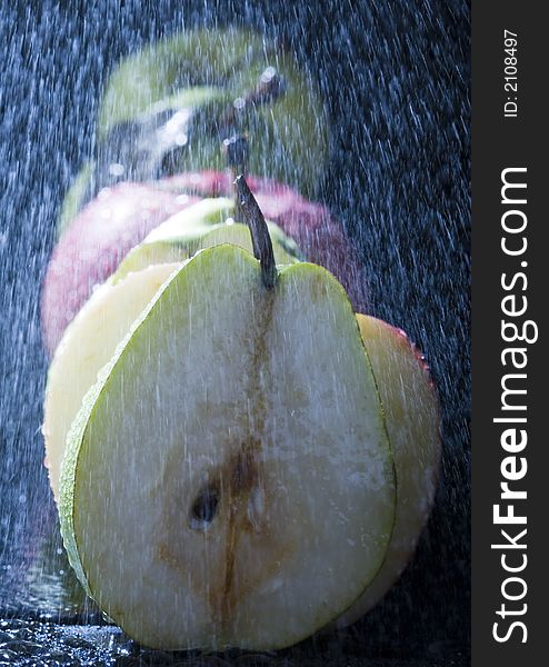 Pears In Rain