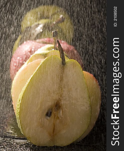 Pears In Rain