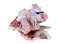 Crumpled Money Royalty Free Stock Photography Crumpled Money Royalty Free Stock Photography