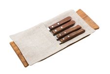 Set Of Knifes For Serving Royalty Free Stock Image