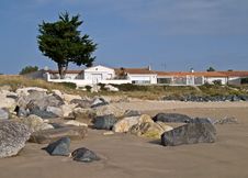 Houses On The Beach. Royalty Free Stock Photos Houses On The Beach. Royalty Free Stock Photos