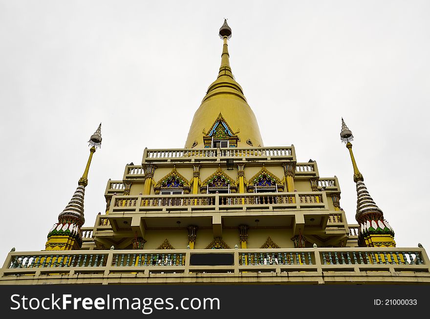 Temple in thailand with veneration