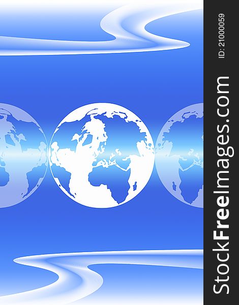 Business elegant background with abstract globe