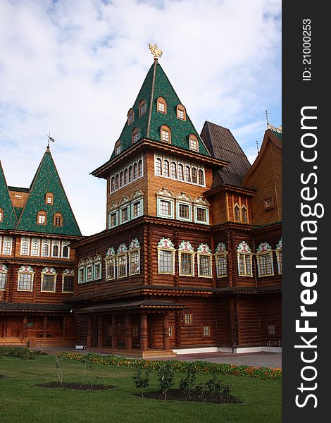 Russia, Moscow. Restored palace of Tsar Alexei Mikhailovich in Kolomenskoe. Russia, Moscow. Restored palace of Tsar Alexei Mikhailovich in Kolomenskoe.