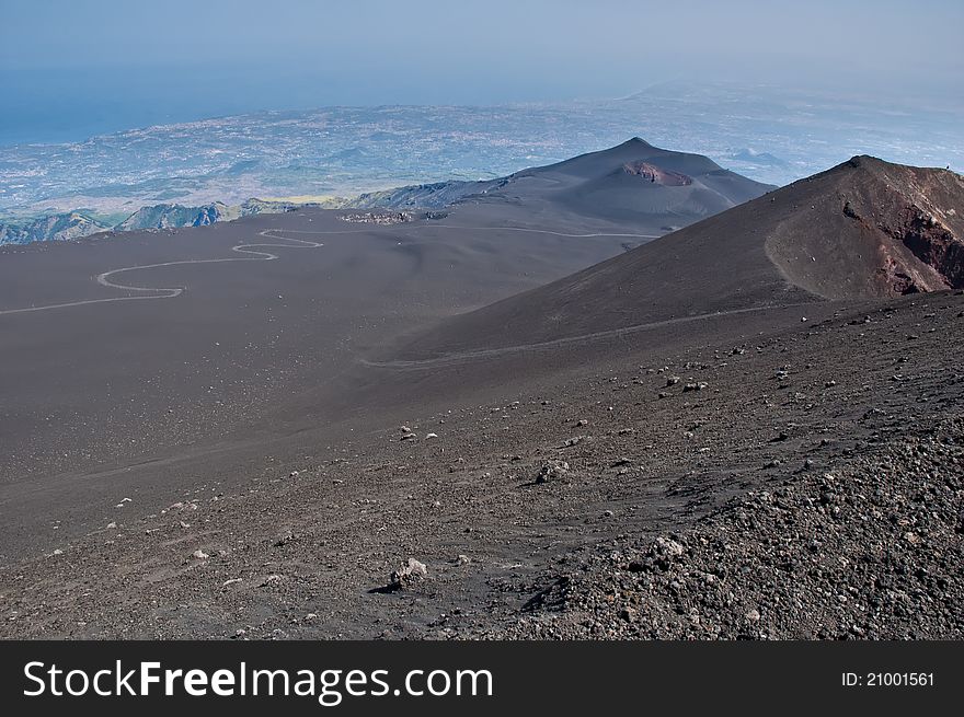 Old craters of Etna