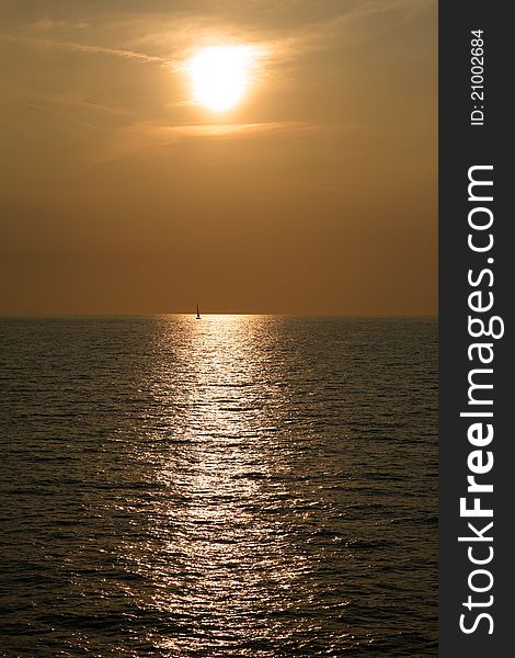 Sunset over the sea - Procida - Italy