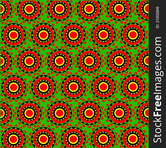 African pattern. Color vector background.